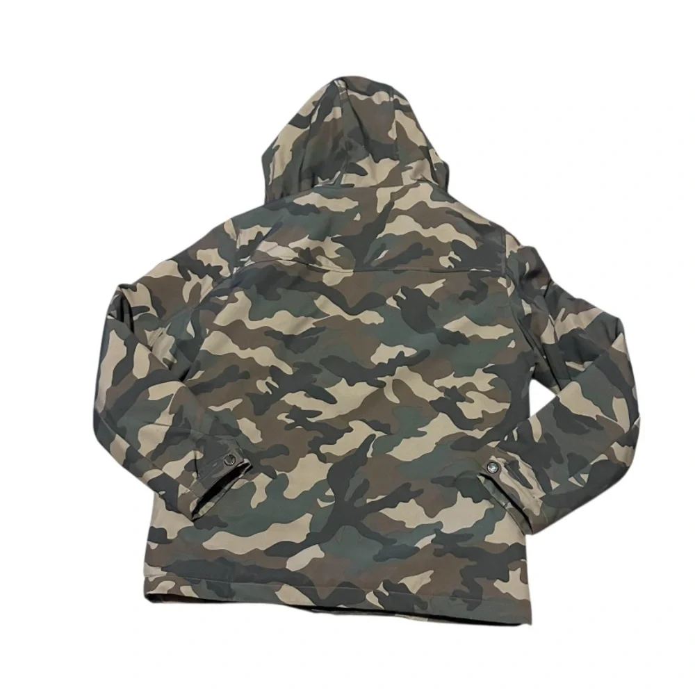 Tommy Hilfiger Men’s Sherpa Lined Softshell Hooded Camo Jacket Size M Medium